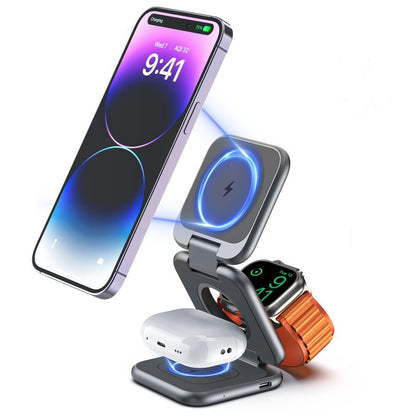 Three In One Magnetic Suction Wireless Charger